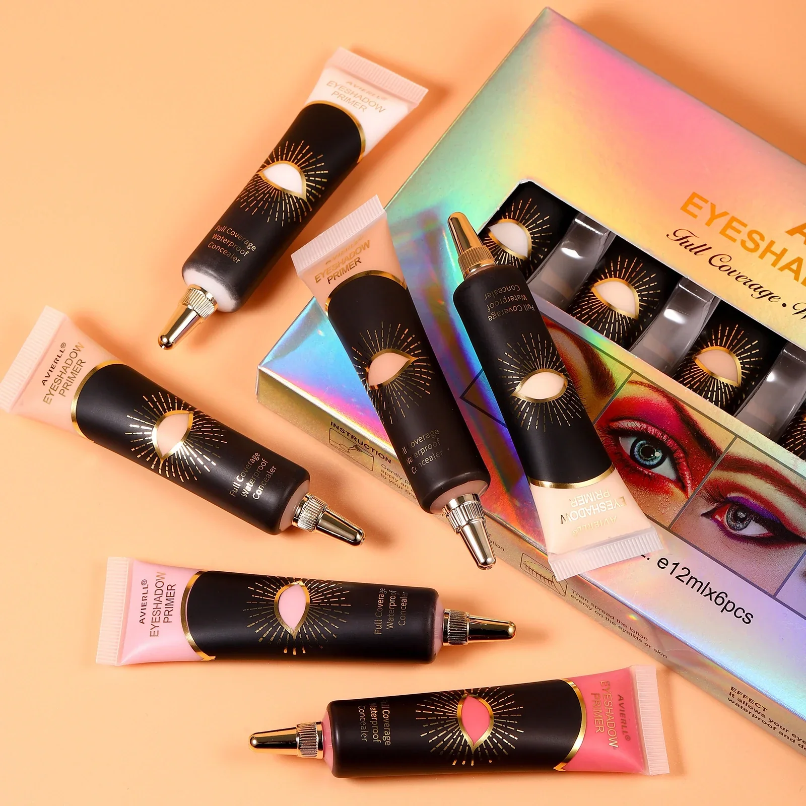 Using the Different Shades or Formulas in the Set to Customize Your Eyeshadow Base
